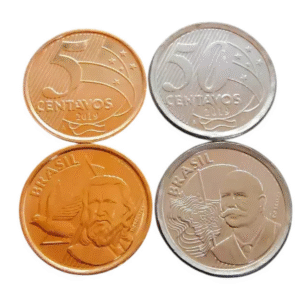 Casal de Moedas 5 e 50 Centavos 2019  Letra A - Holanda