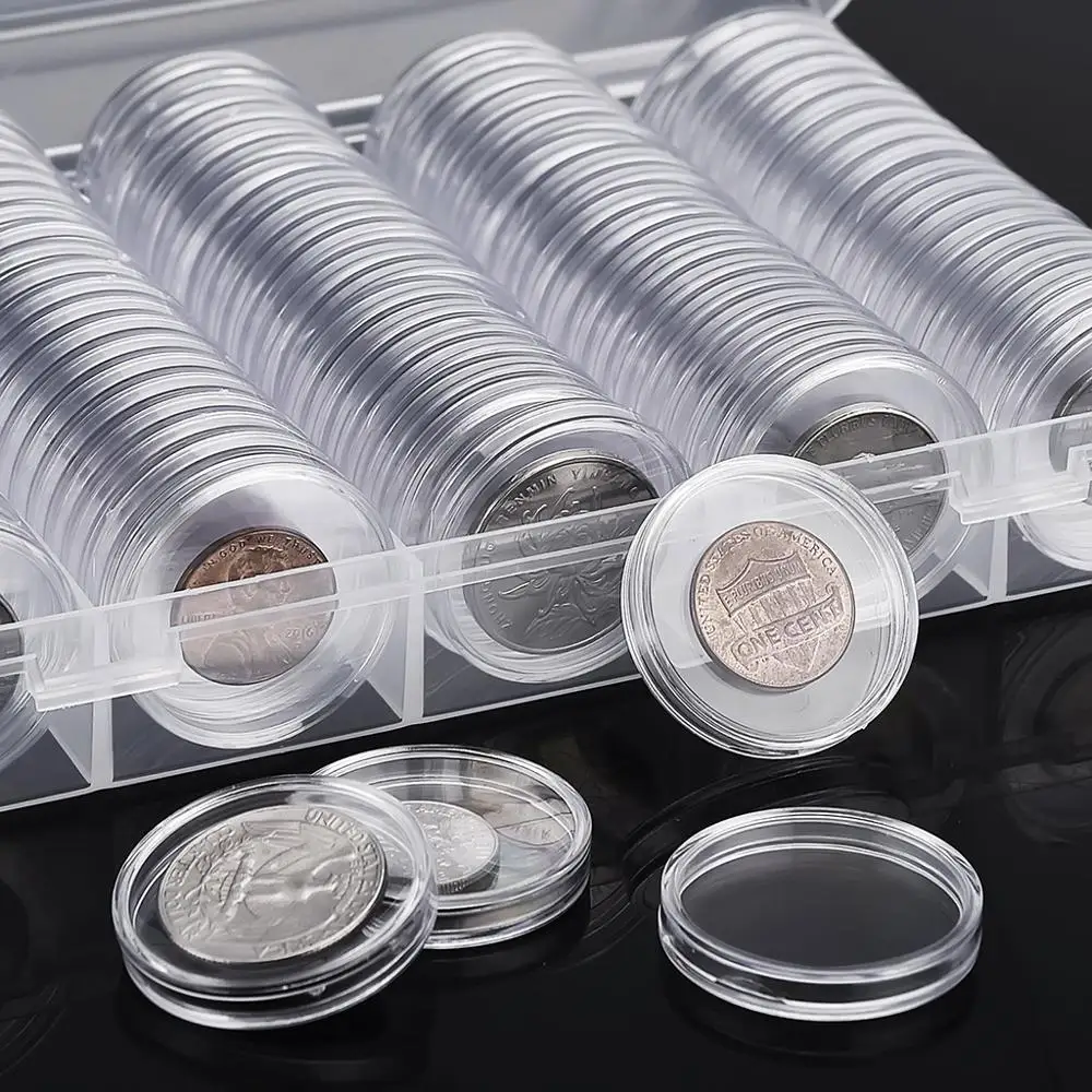 Caixa com 100 Cápsulas de Acrílico para Moedas 27/30mm - Imagem 3