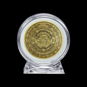 20 Cápsulas de Acrílico para Moedas ajustáveis